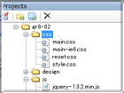 Project browser for website
